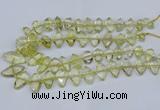 CNG5826 15.5 inches 8*18mm - 13*30mm freeform lemon quartz beads