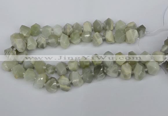 CNG5832 15.5 inches 12*16mm - 15*20mm faceted nuggets moonstone beads