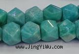 CNG5841 15.5 inches 10*12mm - 12*14mm faceted nuggets amazonite beads