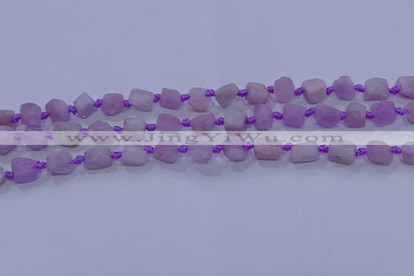CNG5911 15.5 inches 4*6mm - 6*10mm nuggets rough kunzite beads