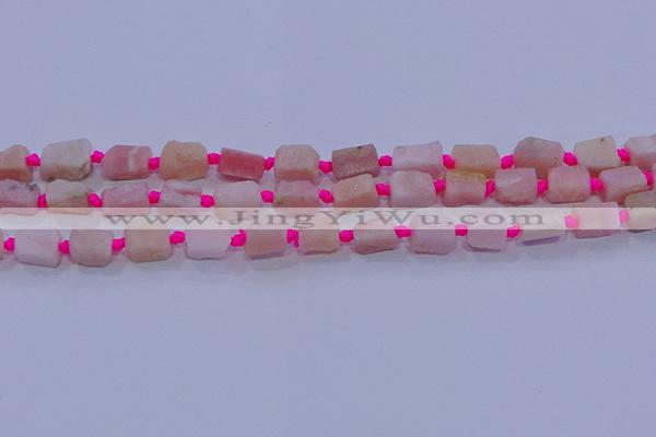 CNG5913 15.5 inches 4*6mm - 6*10mm nuggets rough pink opal beads