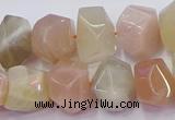 CNG5930 10*14mm - 13*18mm faceted nuggets rainbow moonstone beads