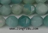 CNG6100 15.5 inches 8mm faceted nuggets amazonite gemstone beads