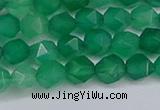 CNG6226 15.5 inches 6mm faceted nuggets green agate beads
