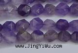 CNG6230 15.5 inches 6mm faceted nuggets amethyst beads