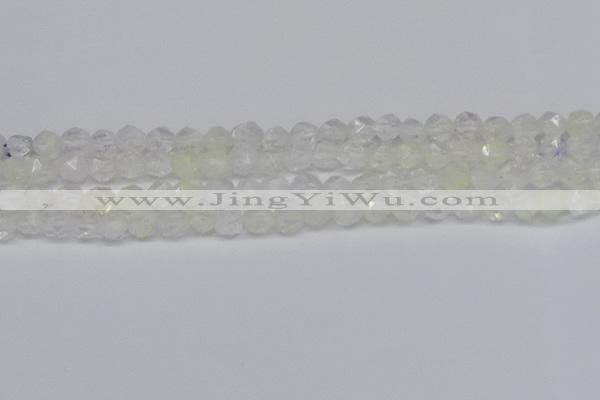 CNG6258 15.5 inches 6mm faceted nuggets green cherry quartz beads