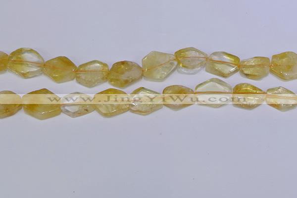 CNG6327 15.5 inches 14*18mm - 16*22mm freeform citrine beads
