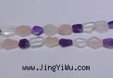 CNG6336 15.5 inches 14*18mm - 16*22mm freeform mixed quartz beads