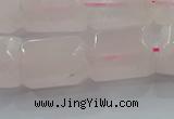 CNG6403 15.5 inches 15*20mm faceted nuggets rose quartz beads