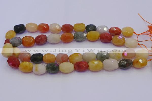 CNG6890 12*16mm - 13*18mm faceted nuggets mixed rutilated quartz beads
