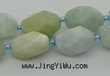 CNG6919 15.5 inches 12*16mm - 13*18mm faceted nuggets aquamarine beads