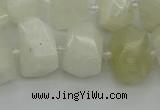 CNG6925 12*16mm - 15*20mm faceted nuggets white moonstone beads
