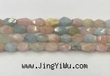 CNG6963 15.5 inches 10*14mm - 12*16mm faceted nuggets morganite beads