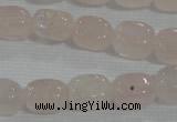 CNG704 15.5 inches 10*14mm nuggets rose quartz beads wholesale