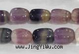 CNG707 15.5 inches 10*14mm nuggets fluorite beads wholesale