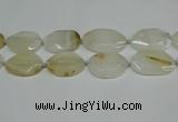 CNG7080 15.5 inches 25*35mm - 35*45mm faceted freeform agate beads