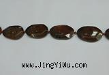 CNG7106 15.5 inches 25*35mm - 35*45mm faceted freeform Indian agate beads