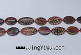 CNG7113 18*25mm - 20*33mm freeform red snowflake obsidian beads