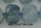 CNG7203 15.5 inches 13*18mm - 15*20mm faceted freeform aquamarine beads