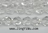 CNG7210 15.5 inches 6mm faceted nuggets white crystal beads
