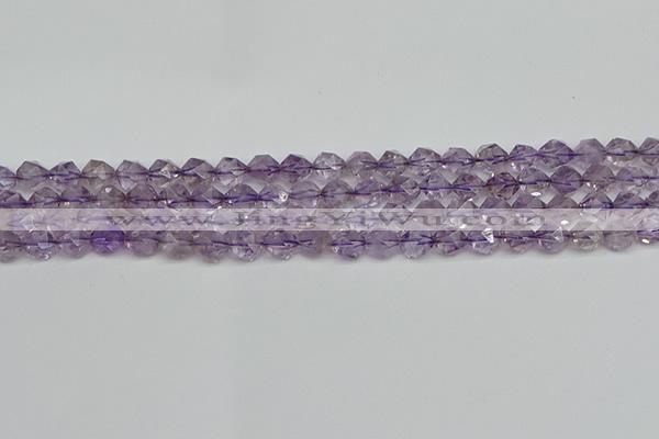 CNG7215 15.5 inches 6mm faceted nuggets amethyst beads wholesale