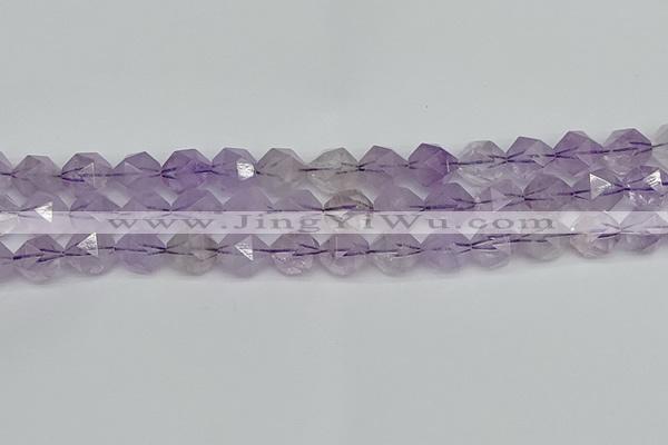 CNG7218 15.5 inches 12mm faceted nuggets amethyst beads wholesale