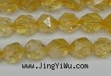 CNG7236 15.5 inches 8mm faceted nuggets citrine beads wholesale