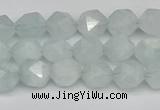 CNG7260 15.5 inches 6mm faceted nuggets aquamarine beads