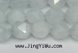 CNG7261 15.5 inches 8mm faceted nuggets aquamarine beads