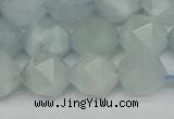 CNG7262 15.5 inches 10mm faceted nuggets aquamarine beads