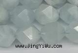 CNG7263 15.5 inches 12mm faceted nuggets aquamarine beads