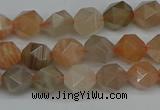CNG7291 15.5 inches 8mm faceted nuggets moonstone beads