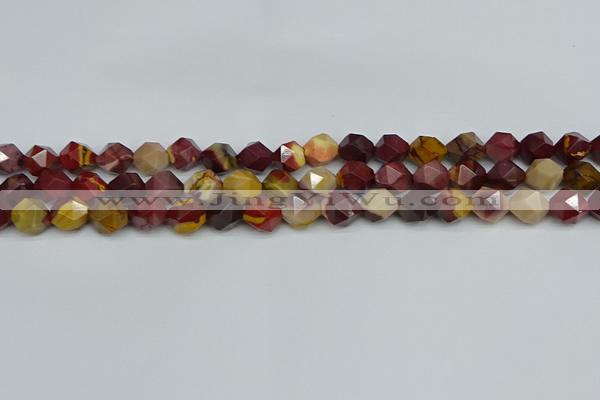 CNG7426 15.5 inches 8mm faceted nuggets mookaite beads