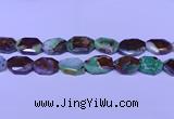 CNG7518 25*35mm - 30*40mm faceted freeform australia chrysoprase beads
