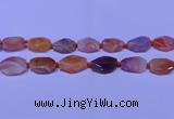 CNG7528 18*25mm - 25*35mm faceted freeform red Botswana agate beads