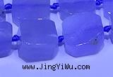 CNG7604 15.5 inches 14*15mm - 15*16mm freeform blue chalcedony beads
