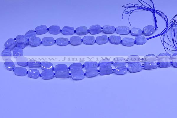 CNG7610 15.5 inches 8*12mm - 10*14mm freeform blue lace agate beads
