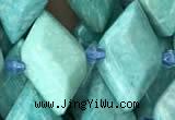 CNG7710 15.5 inches 13*20mm - 15*25mm faceted freeform amazonite beads