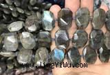 CNG7774 13*18mm - 15*25mm faceted freeform labradorite beads