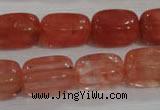 CNG783 15.5 inches 13*18mm nuggets cherry quartz beads wholesale