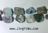 CNG7981 25*30mm - 35*45mm freeform larimar slab beads