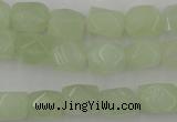 CNG806 15.5 inches 8*12mm faceted nuggets New jade beads