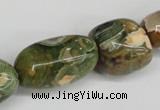 CNG81 15.5 inches 10*20mm - 20*35mm nuggets rhyolite gemstone beads