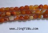 CNG8134 15.5 inches 8*12mm nuggets striped agate beads wholesale