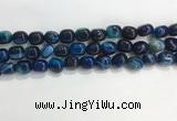 CNG8135 15.5 inches 8*12mm nuggets striped agate beads wholesale