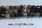 CNG8142 15.5 inches 8*12mm nuggets striped agate beads wholesale