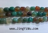 CNG8158 15.5 inches 10*14mm nuggets agate beads wholesale