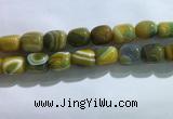 CNG8312 15.5 inches 15*20mm nuggets striped agate beads wholesale