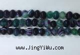 CNG8354 15.5 inches 10*12mm nuggets striped agate beads wholesale