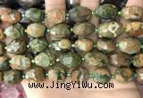CNG8540 15.5 inches 10*14mm - 12*16mm faceted nuggets rhyolite beads